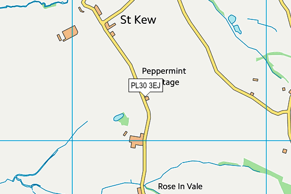 PL30 3EJ map - OS VectorMap District (Ordnance Survey)