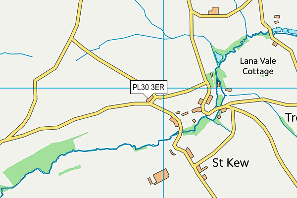 PL30 3ER map - OS VectorMap District (Ordnance Survey)