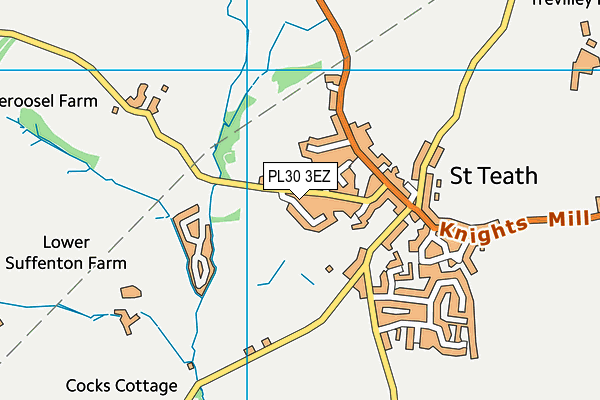 PL30 3EZ map - OS VectorMap District (Ordnance Survey)