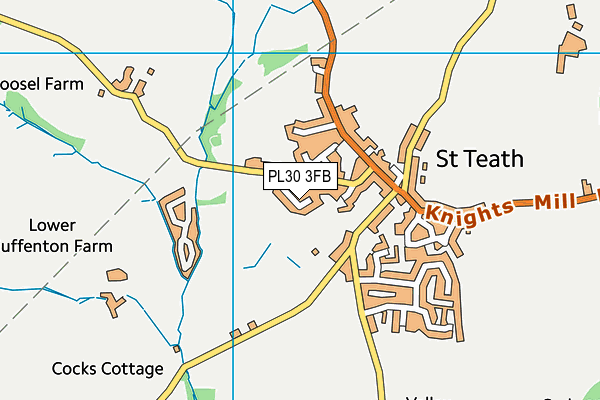 PL30 3FB map - OS VectorMap District (Ordnance Survey)
