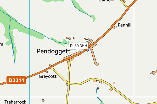 PL30 3HH map - OS VectorMap District (Ordnance Survey)