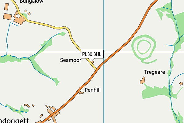 PL30 3HL map - OS VectorMap District (Ordnance Survey)