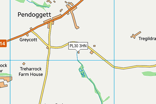 PL30 3HN map - OS VectorMap District (Ordnance Survey)