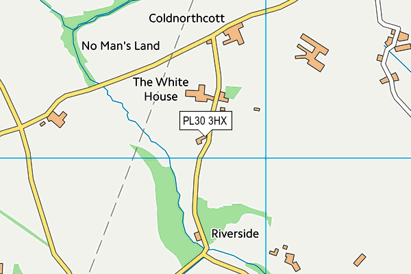 PL30 3HX map - OS VectorMap District (Ordnance Survey)