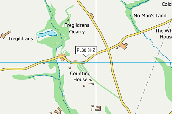 PL30 3HZ map - OS VectorMap District (Ordnance Survey)