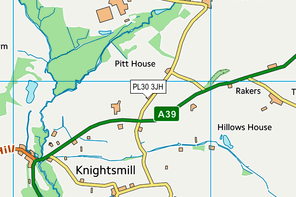 PL30 3JH map - OS VectorMap District (Ordnance Survey)