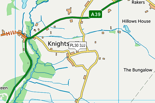 PL30 3JJ map - OS VectorMap District (Ordnance Survey)