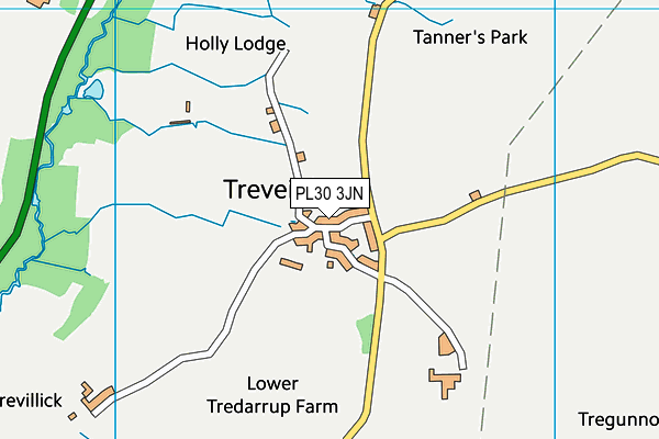 PL30 3JN map - OS VectorMap District (Ordnance Survey)