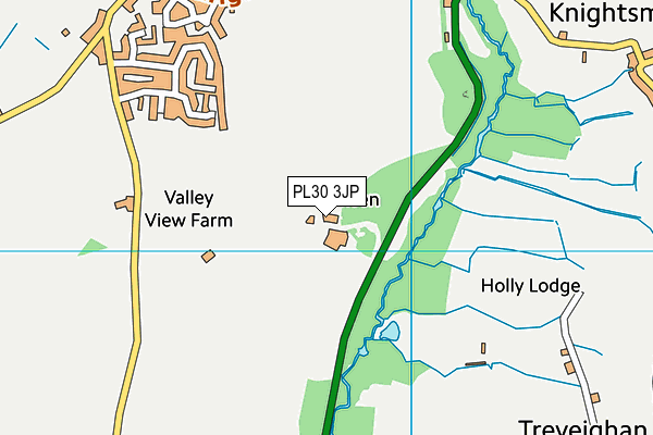 PL30 3JP map - OS VectorMap District (Ordnance Survey)