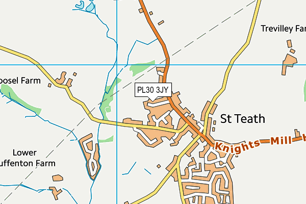 PL30 3JY map - OS VectorMap District (Ordnance Survey)