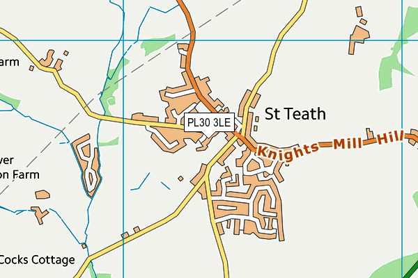 PL30 3LE map - OS VectorMap District (Ordnance Survey)