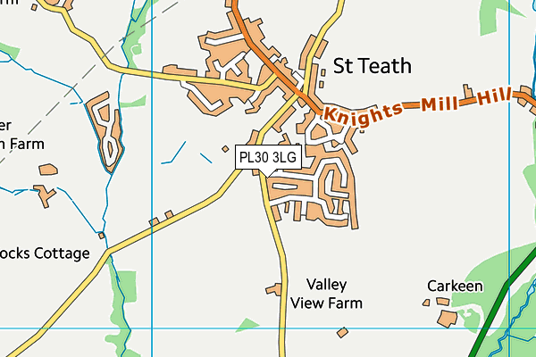 PL30 3LG map - OS VectorMap District (Ordnance Survey)