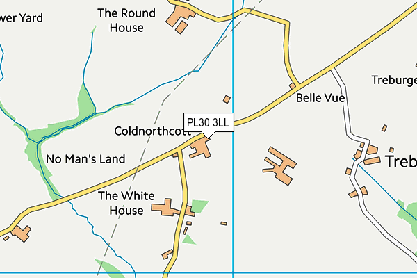 PL30 3LL map - OS VectorMap District (Ordnance Survey)