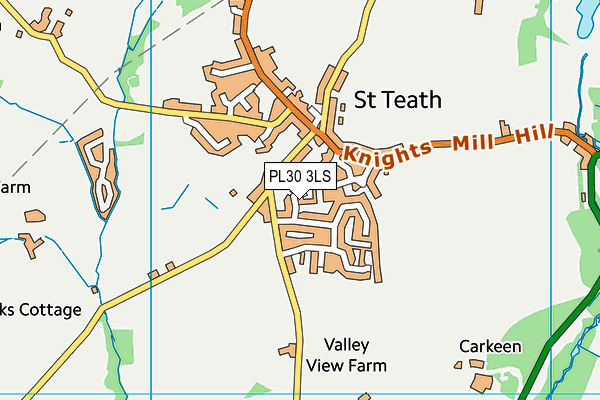 PL30 3LS map - OS VectorMap District (Ordnance Survey)