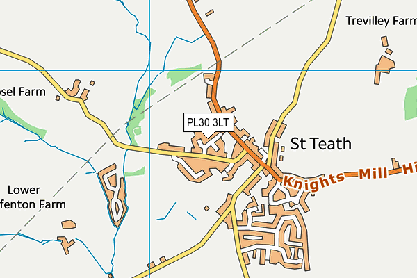 PL30 3LT map - OS VectorMap District (Ordnance Survey)