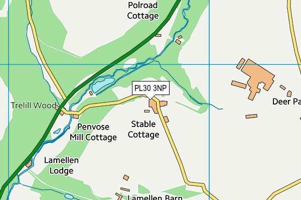 PL30 3NP map - OS VectorMap District (Ordnance Survey)