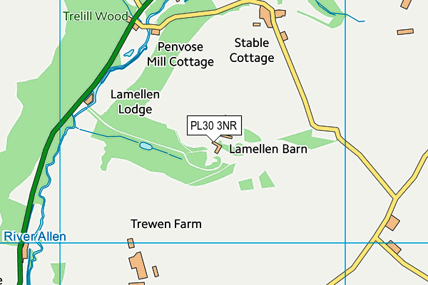 PL30 3NR map - OS VectorMap District (Ordnance Survey)
