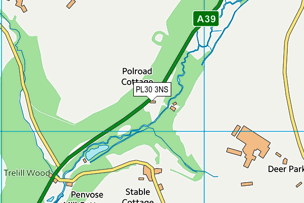 PL30 3NS map - OS VectorMap District (Ordnance Survey)