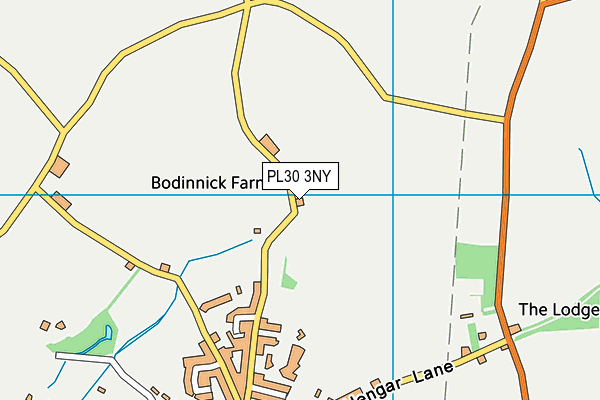 PL30 3NY map - OS VectorMap District (Ordnance Survey)
