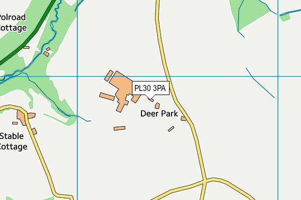 PL30 3PA map - OS VectorMap District (Ordnance Survey)