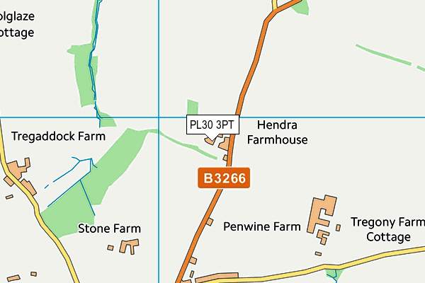 PL30 3PT map - OS VectorMap District (Ordnance Survey)