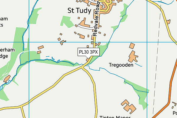 PL30 3PX map - OS VectorMap District (Ordnance Survey)