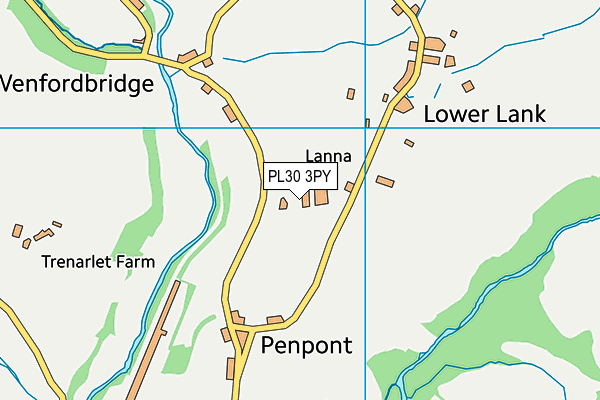 PL30 3PY map - OS VectorMap District (Ordnance Survey)