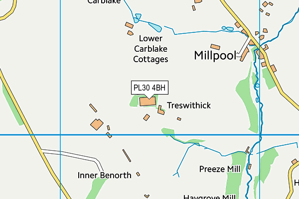 PL30 4BH map - OS VectorMap District (Ordnance Survey)