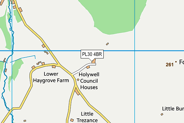 PL30 4BR map - OS VectorMap District (Ordnance Survey)