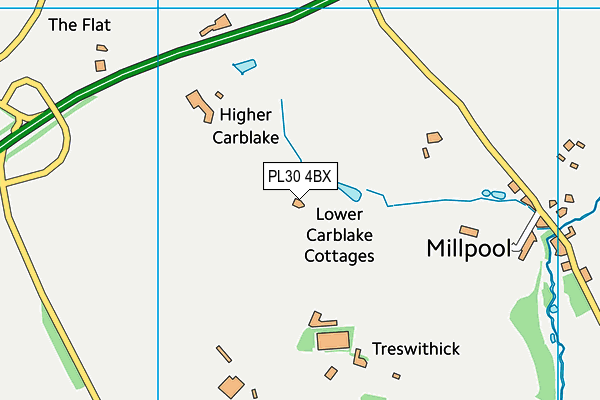 PL30 4BX map - OS VectorMap District (Ordnance Survey)