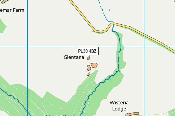 PL30 4BZ map - OS VectorMap District (Ordnance Survey)