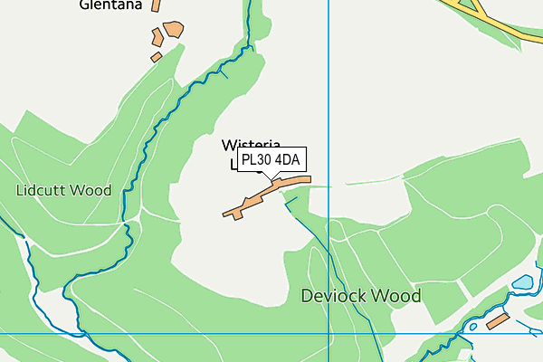 PL30 4DA map - OS VectorMap District (Ordnance Survey)