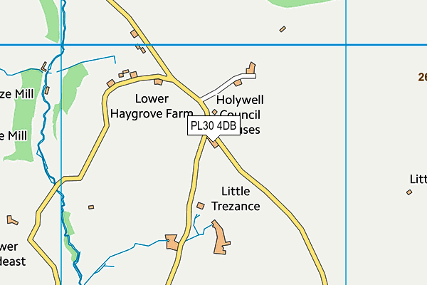 PL30 4DB map - OS VectorMap District (Ordnance Survey)