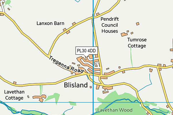 PL30 4DD map - OS VectorMap District (Ordnance Survey)