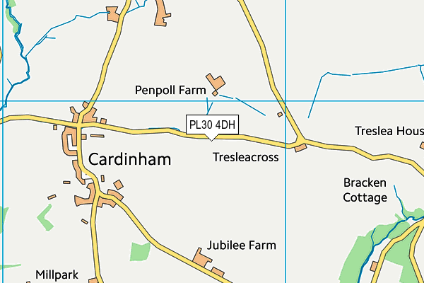 PL30 4DH map - OS VectorMap District (Ordnance Survey)