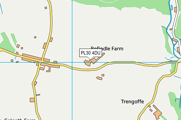 PL30 4DU map - OS VectorMap District (Ordnance Survey)