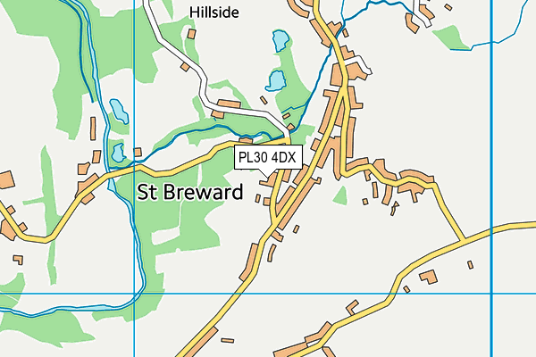 PL30 4DX map - OS VectorMap District (Ordnance Survey)