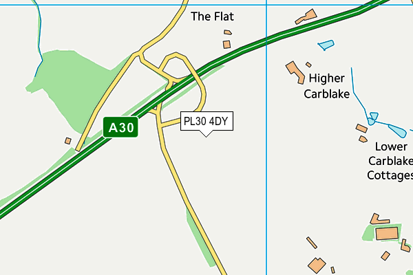 PL30 4DY map - OS VectorMap District (Ordnance Survey)