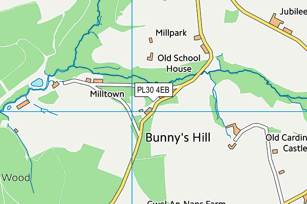 PL30 4EB map - OS VectorMap District (Ordnance Survey)