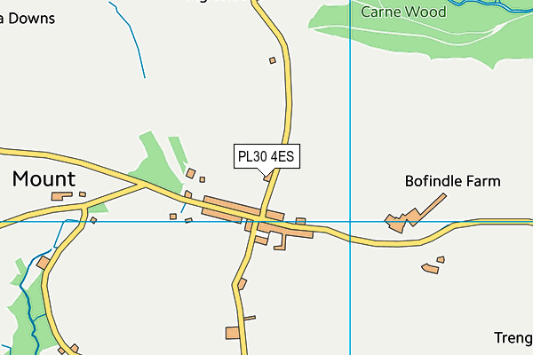 PL30 4ES map - OS VectorMap District (Ordnance Survey)