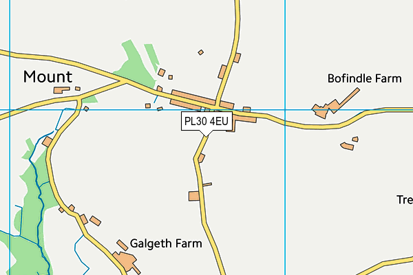 PL30 4EU map - OS VectorMap District (Ordnance Survey)