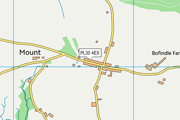 PL30 4EX map - OS VectorMap District (Ordnance Survey)