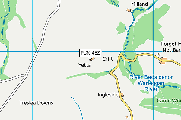 PL30 4EZ map - OS VectorMap District (Ordnance Survey)