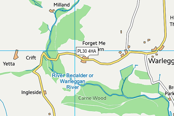 PL30 4HA map - OS VectorMap District (Ordnance Survey)