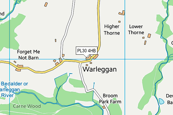 PL30 4HB map - OS VectorMap District (Ordnance Survey)