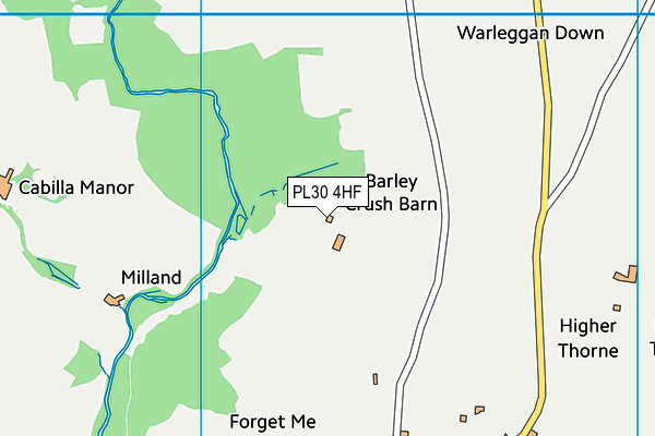 PL30 4HF map - OS VectorMap District (Ordnance Survey)