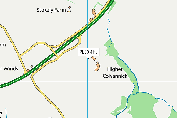 PL30 4HJ map - OS VectorMap District (Ordnance Survey)