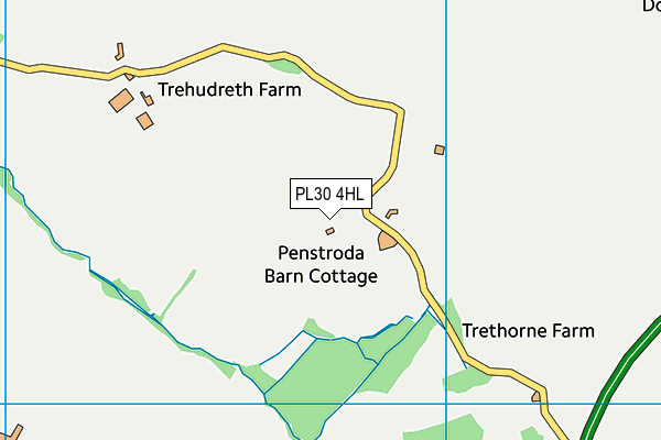 PL30 4HL map - OS VectorMap District (Ordnance Survey)