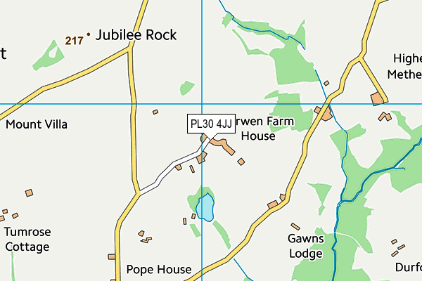 PL30 4JJ map - OS VectorMap District (Ordnance Survey)