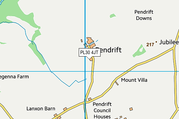 PL30 4JT map - OS VectorMap District (Ordnance Survey)